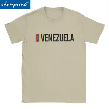 Венецуела, Тениски С Минималистичен Дизайн, Мъжки, Дамски Памучни Реколта Тениски С Кръгло деколте, Венецуела Тениска С Къс Ръкав, Дрехи Оригиналната