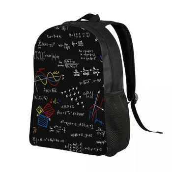 Онази Уравнения на физиката, раница за пътуване, училище, лаптоп, чанта за книги, учител по математика, Геометрични подарък раница за студенти, чанти