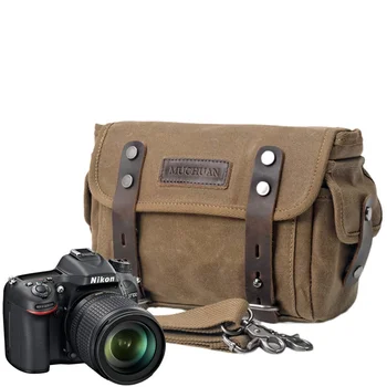Чанта за фотоапарат ретро чанта за отдих, чанта за фотография, странична чанта за мотоциклет, странична чанта за колоездене, чанта през рамо