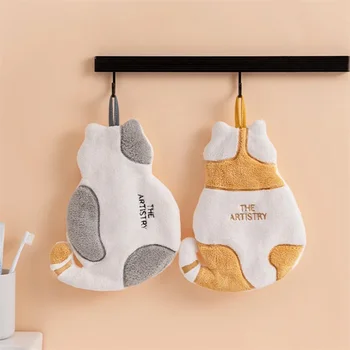 Бебешка кърпа за ръце с сладък котка, суперабсорбирующее кухненски кърпи от микрофибър, висока ефективност кърпа за почистване на съдове, кухненски инструменти Ne