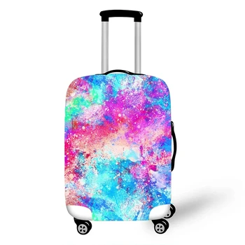 Дебели чанта за багаж с цветни графити, еластичен калъф за съхранение на багаж, подходящ за куфара от 19 до 32 инча, Прахоустойчив, калъф, аксесоари за пътуване