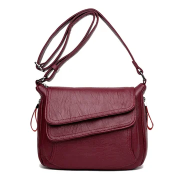Луксозни чанти от мека кожа в летен стил, дамски чанти, дизайнерски дамски чанти-месинджър през рамо