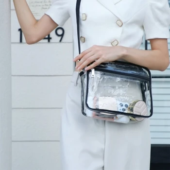 Универсална чанта през рамо, модерна чанта за губных червила, прозрачна, водоустойчива чанта за мобилен телефон
