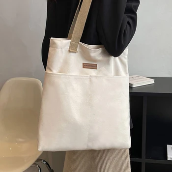 Памук, ленени дамски холщовые чанти за пазаруване, дългогодишна чанта през рамо, реколта чанта-тоут голям капацитет
