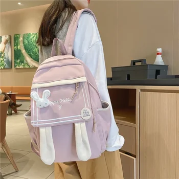 Японски Мил женски раница от найлон с голям капацитет, училищна чанта за старшеклассницы, раница за момичета, чанта за лаптоп, чанта за книги, Mochila