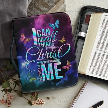 Пеперуда Нов Модерен Дизайн, Чанта За Библията Дамски Чанти За Съхранение На Библията Практичен Калъф За Носене На Библията, Християнството Молитвен Подарък