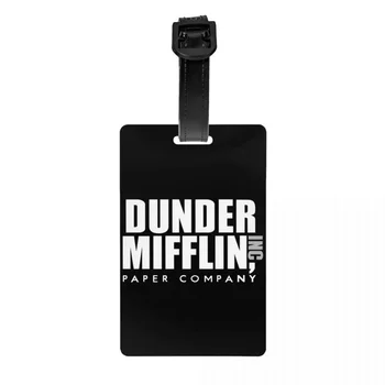 Офис телевизионно шоу Dunder Mifflin Paper Company Багажная етикет за куфари Поверителност на Име на корицата на Документ за самоличност
