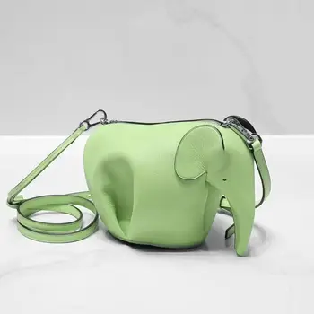 Чанта Green Elephant от естествена кожа ръчно изработени през рамо