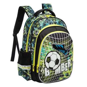 Раница Meetbelify за момчета, футболен раница с твърда черупка, с кутия за закуска, чанта за моливи за начално училище