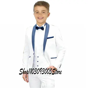 2023 Официални Костюми за момчетата на сватбата Елегантна Детска, училищна форма на Детски Празнични костюми Смокинг Комплекти дрехи