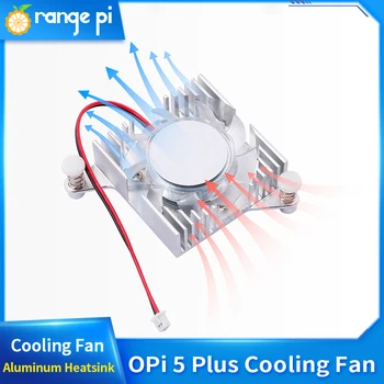 Алуминиев охлаждащ вентилатор за Таксите, разработване на Orange Pi 5 Plus Универсален Охладител за Активно вентилатора за охлаждане на OPI 5 Plus