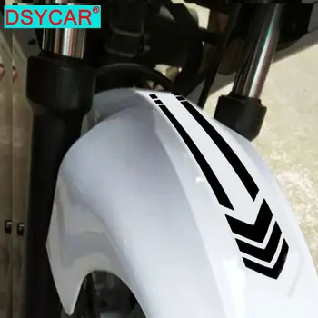DSYCAR 1бр Светлоотразителни Стикери Крило мотоциклет, Стикери за мотори, Водоустойчиви Аксесоари за предупреждение за сигурност 34 см * 6,8 cm