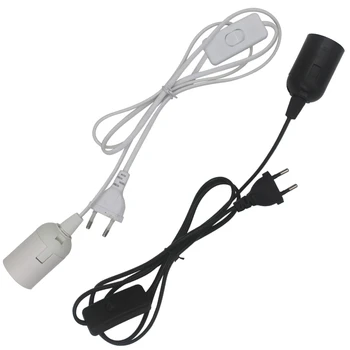 Основата на лампата, държач за захранващия кабел, кабел E27 EU, Окачен led светлини, адаптери за контакти лампи с ключ 220 В
