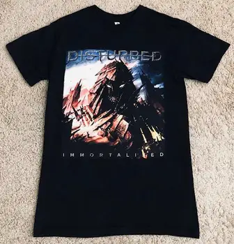 Disturbed е Увековечен Дати за турне в градовете 2016 година Мъжка черна тениска Chevelle Small