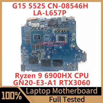 CN-08546H 08546H 8546H За DELL G15 5525 дънна Платка на лаптоп LA-L657P С процесор Ryzen 9 6900HX GN20-E3-A1 RTX3060 100% Тестван Добре