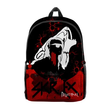 Раница DJ Skrillex Студентски училищна чанта Унисекс Раница с цип чанта 2023 Casual стилът Harajuku Bag